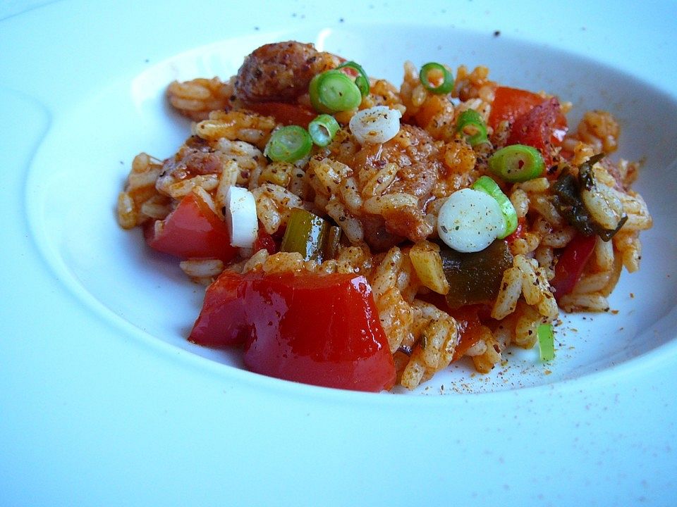 Salsiccia-Paprika-Reistopf von Rike2| Chefkoch