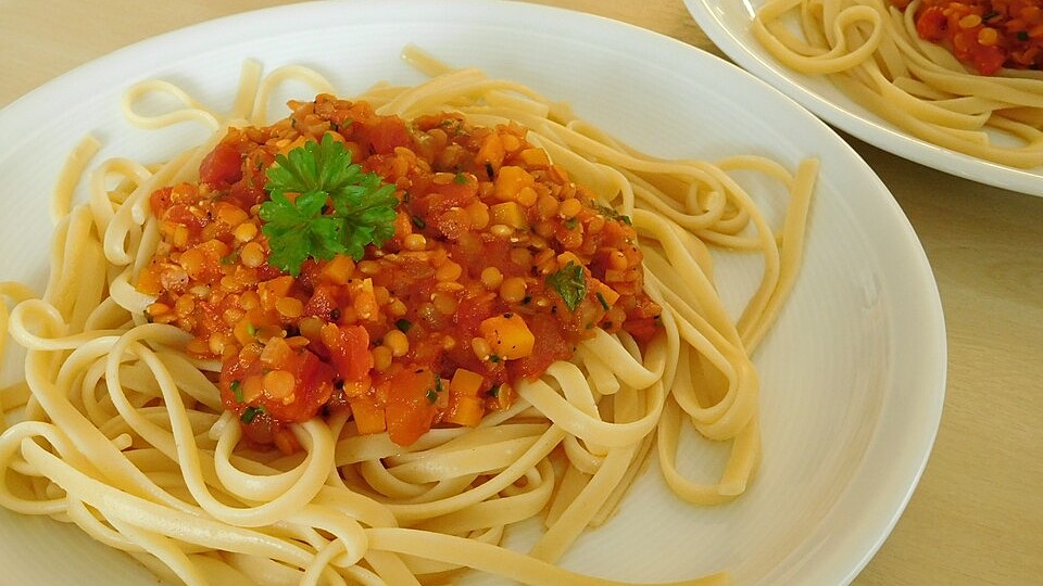 Linsen-Bolognese