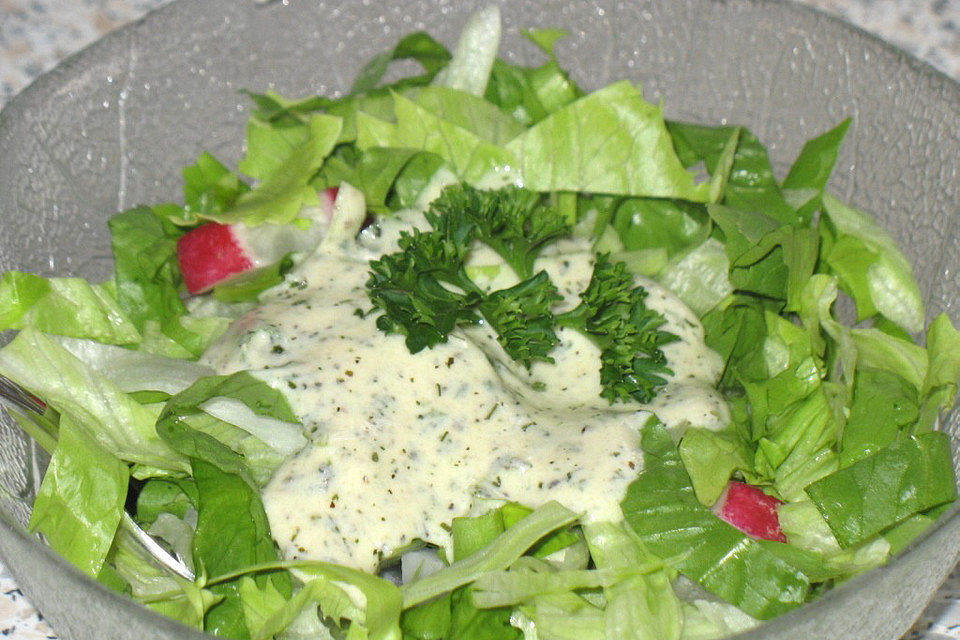 Joghurt-Dressing mit Kräutern