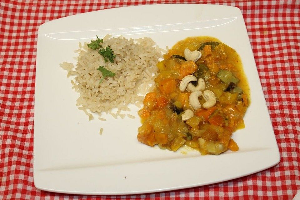 Thai Curry mit Süßkartoffeln