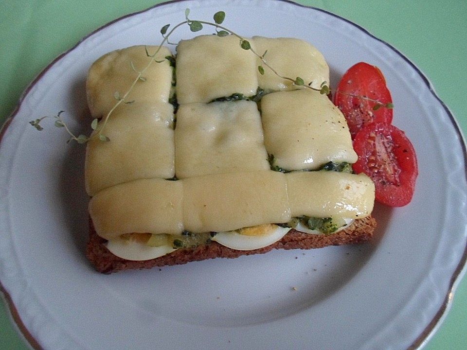 Überbackener Spinat - Toast von hemet-nisut-weret| Chefkoch