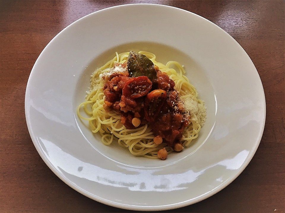 Veggie Tomaten-Bolognese mit Kichererbsen von Cathy111| Chefkoch