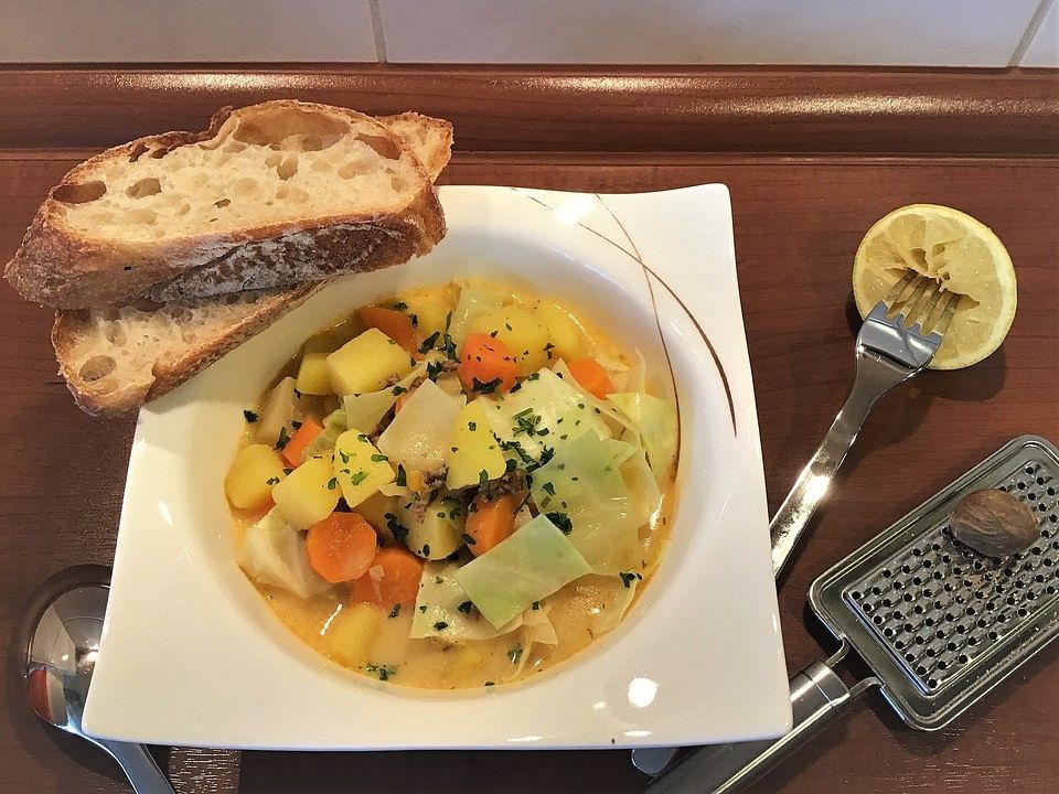 Spitzkohl-Kartoffel-Gemüse-Eintopf mit Rinderhackfleisch von Cathy111 ...