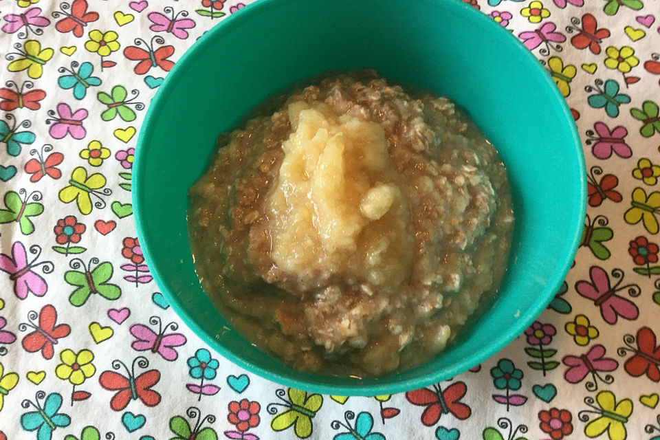 Oatmeal mit Äpfeln und Zimt