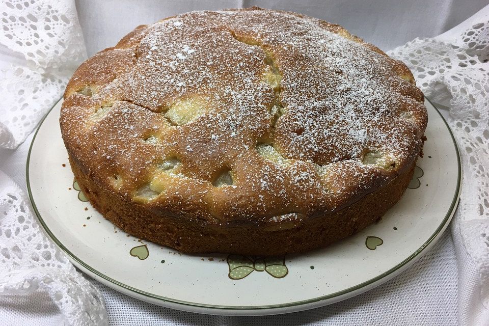 Rührkuchen mit Joghurt und Obst