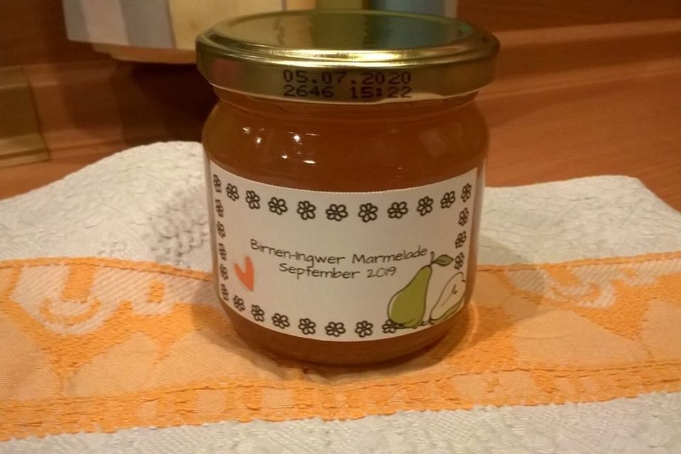 Birnen-Ingwer-Marmelade mit dem Thermomix