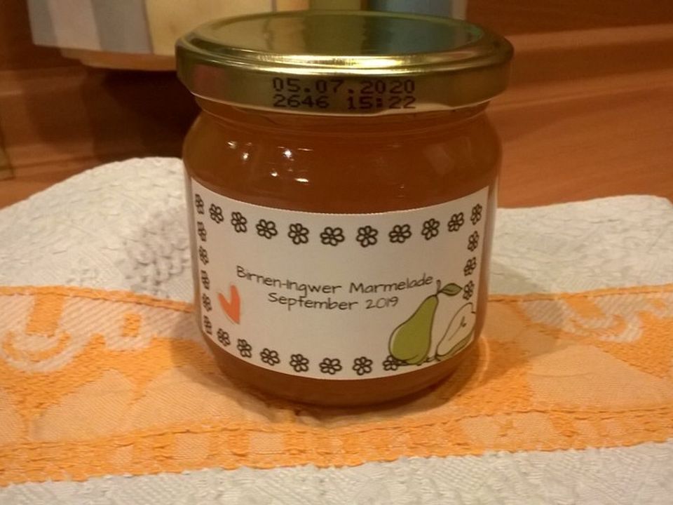 Birnen-Ingwer-Marmelade mit dem Thermomix von schumaschu| Chefkoch