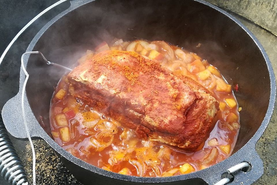 Pulled Pork aus dem Dutch Oven