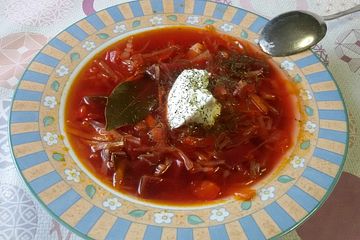Borschtsch Ein Familienrezept Von Kratzetatze Chefkoch 