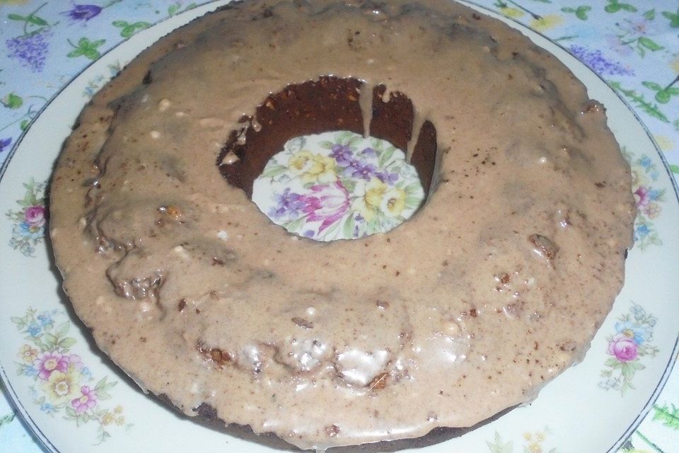 Bananen-Rührkuchen mit Schoko-Banane-Riegel