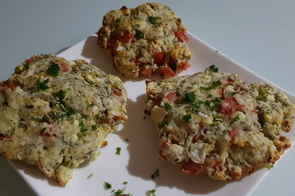 Schafskäsetaler mit Kräutern