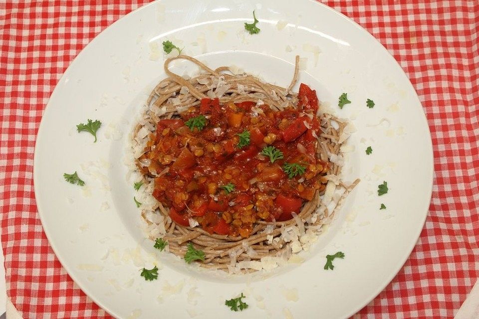 Spaghetti mit Gemüsebolognese