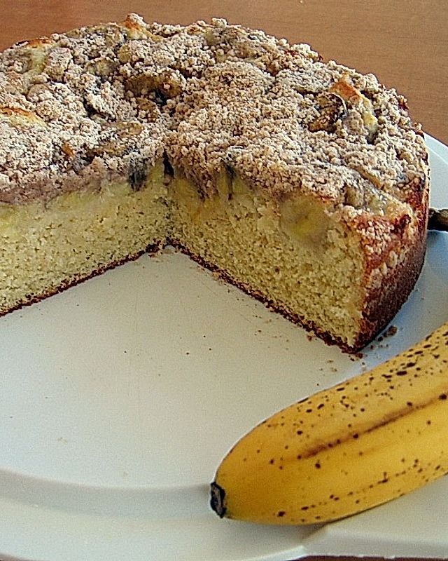 Bananen - Streusel - Kuchen (brasilianisch)