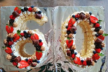Number Cake Mit Biskuitboden Und Frischkase Creme Von Julchen0501 Chefkoch 
