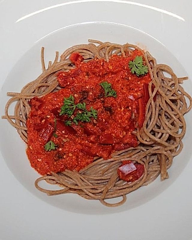 Vegane Paprika-Spaghetti