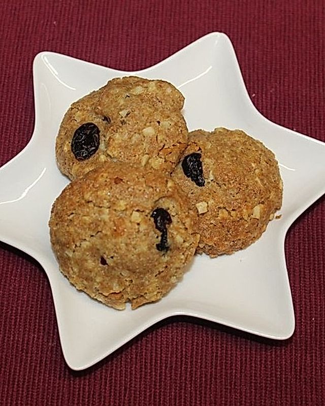 Cranberry-Mandel-Cookies mit weißer Schokolade