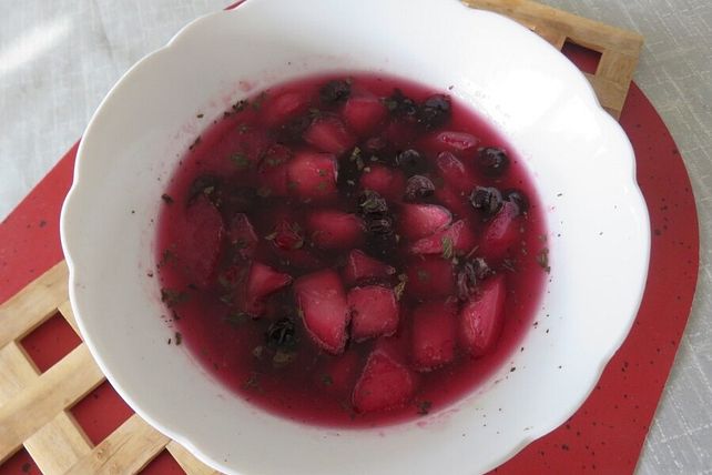 Heidelbeer-Birnen-Kompott mit Rotwein von KochMaus667| Chefkoch