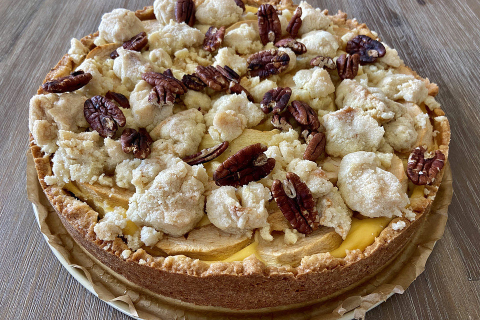 Herbstlicher Apfel-Quark-Kuchen