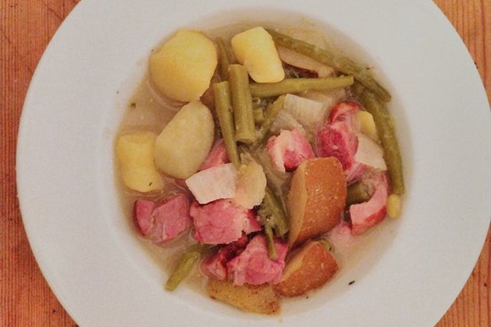 Birnen, Bohnen und Speck Birnen, Bohnen und Speck