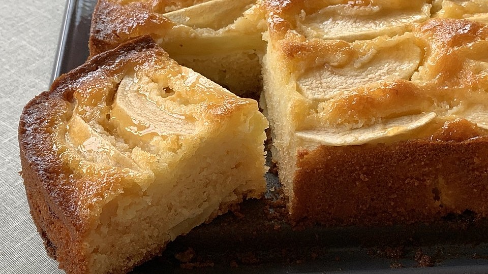 Omas Apfel Marzipan Kuchen Von Hausmannskost Ele Chefkoch