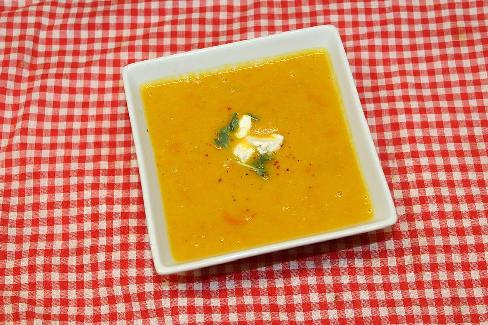 Kürbissuppe mit Ingwer und Vanille