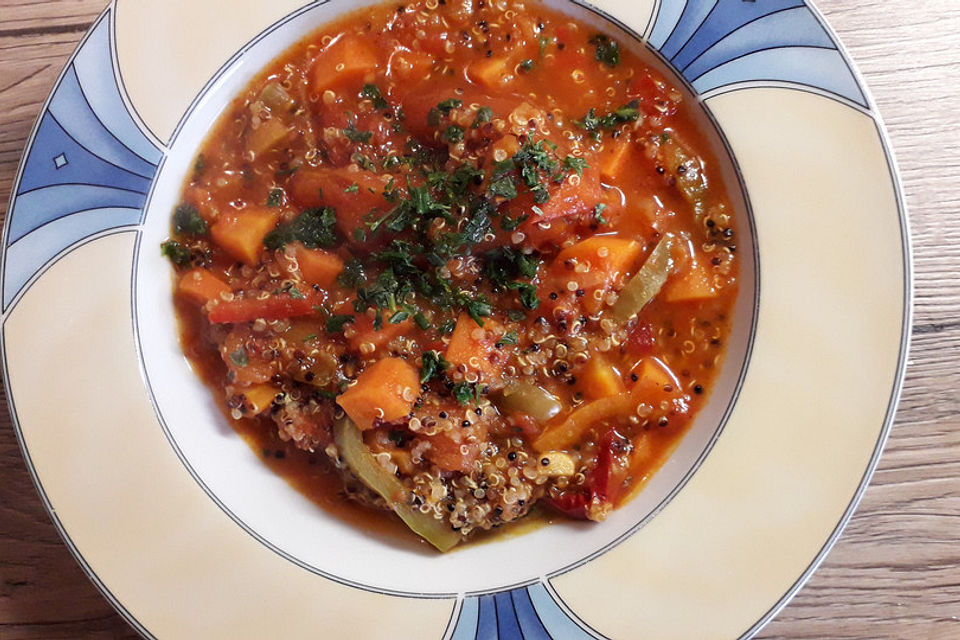 Gemüsetopf mit Quinoa