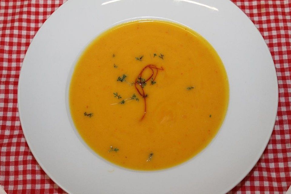 Süßkartoffel-Kürbis-Suppe