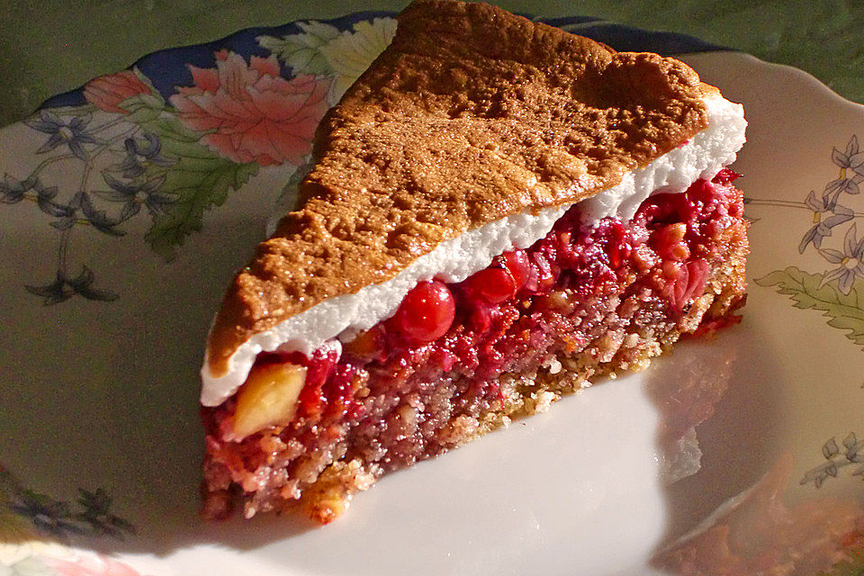 Früchtekuchen mit Baiser Früchtekuchen mit Baiser