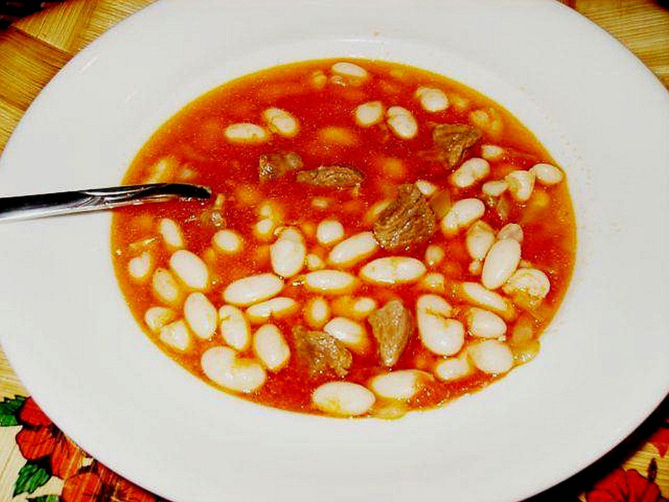 Türkische Weiße-Bohnensuppe mit Fleisch von Elarin| Chefkoch