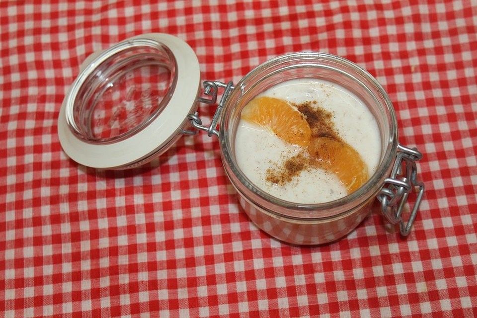 Mandarinendessert mit Schokosplittern