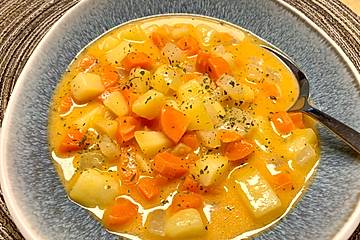 Sättigende Kartoffel-Möhren-Suppe für Studenten