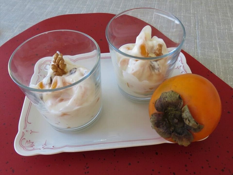 Kaki-Rosinen-Dessert von patty89| Chefkoch