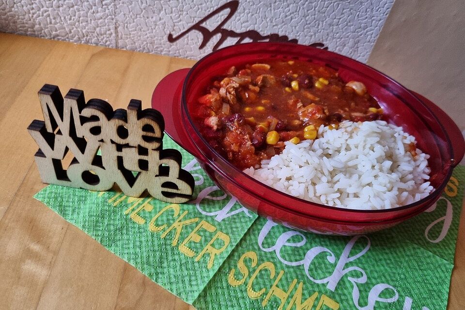 Chili Con Carne mit Hähnchenbrust