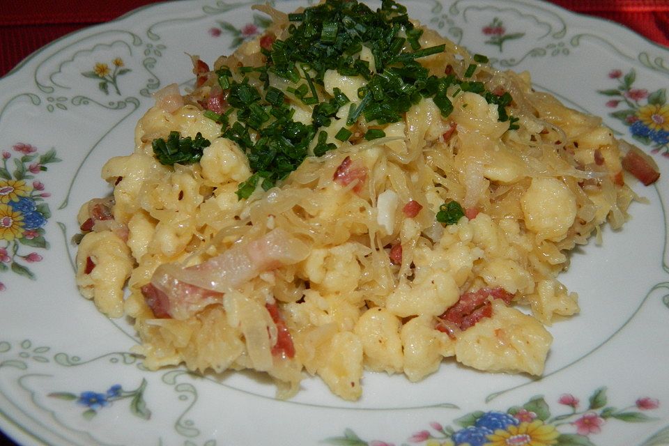 Sauerkraut - Spätzle - Pfanne