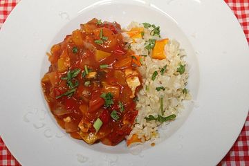 Paprikagulasch mit Tofu