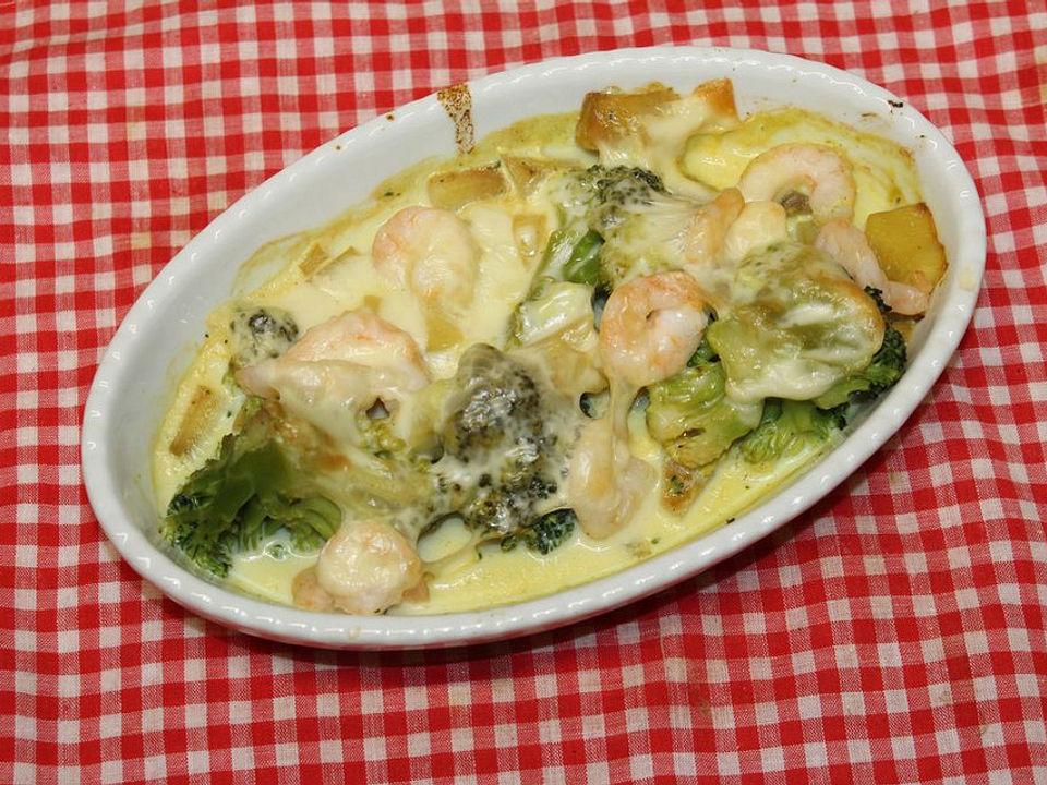 Brokkoli Kartoffel Garnelen Auflauf Von Kersmerg Chefkoch 