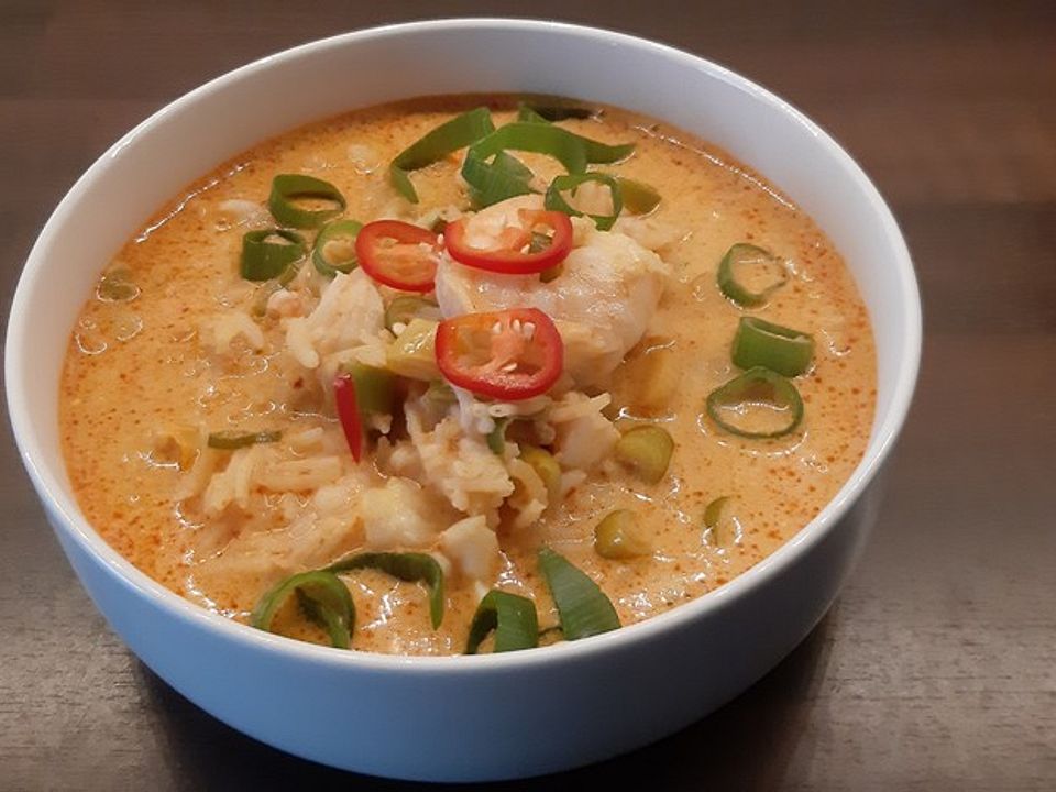 Garnelen-Currysuppe mit Reis von Fit-for-taste| Chefkoch
