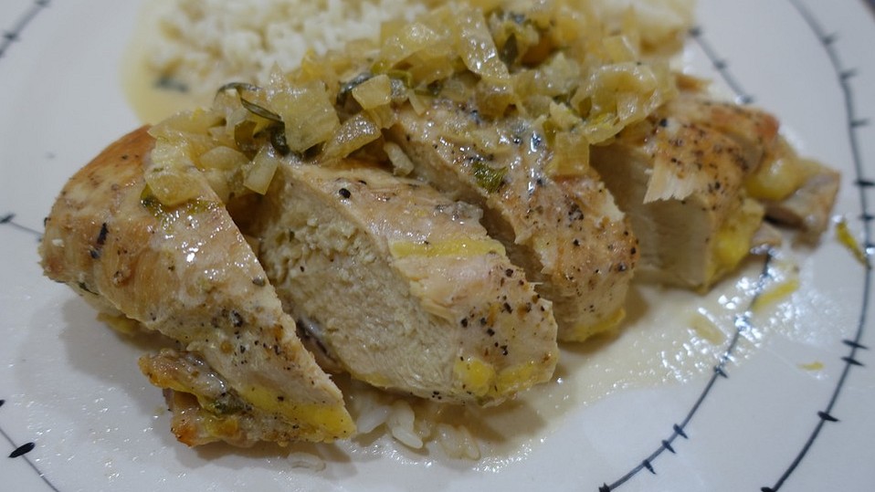 Andalusische Hähnchenbrust in Sherry-Estragon-Sauce von hefide