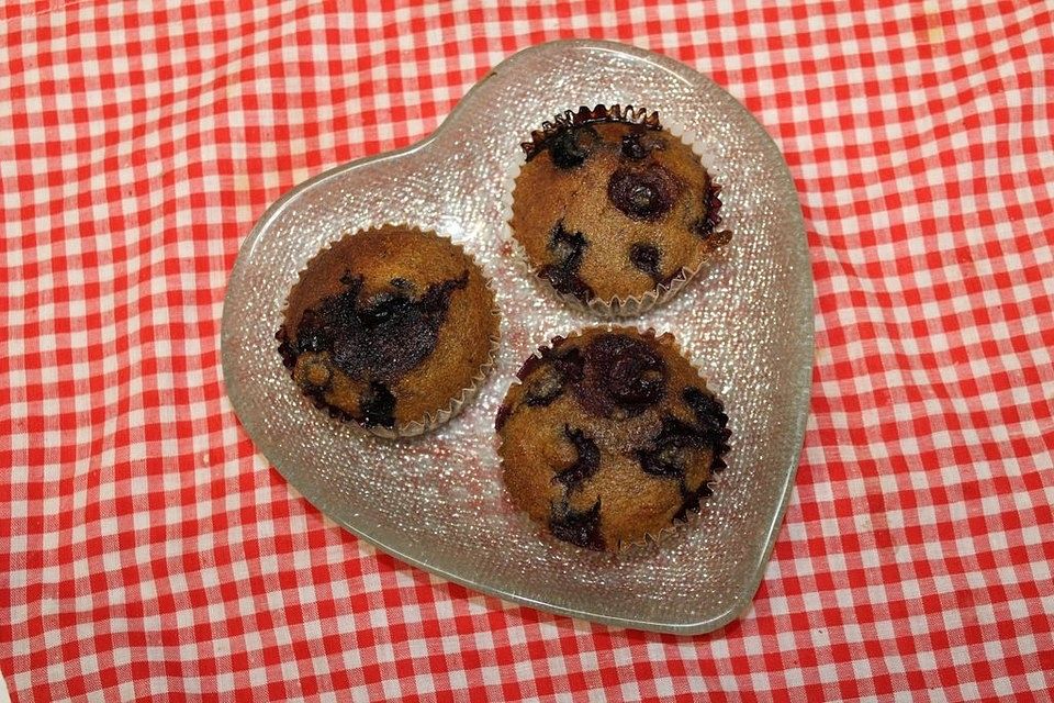 Vollkorn-Blaubeer-Muffins