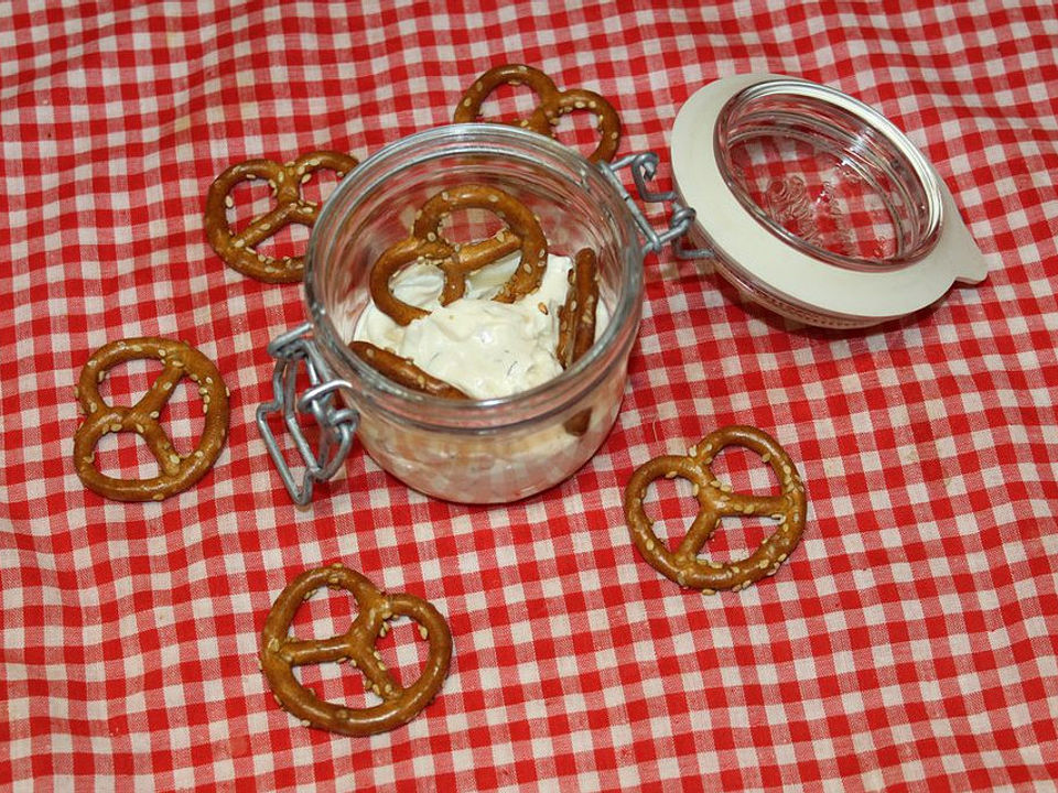 Bier Dip Mit Salzbrezeln Von Ichkochleckeressen Chefkoch 