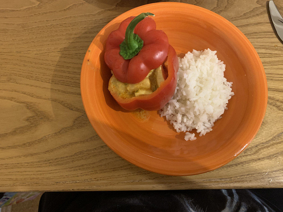Paprika gefüllt mit Schweinecurry von knollymolly| Chefkoch