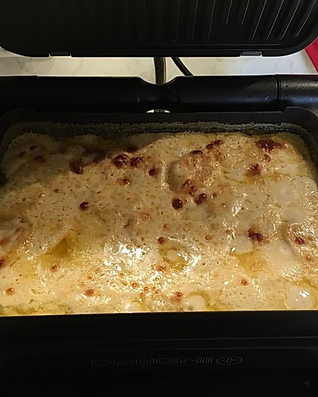 Kartoffelgratin im Optigrill zubereitet