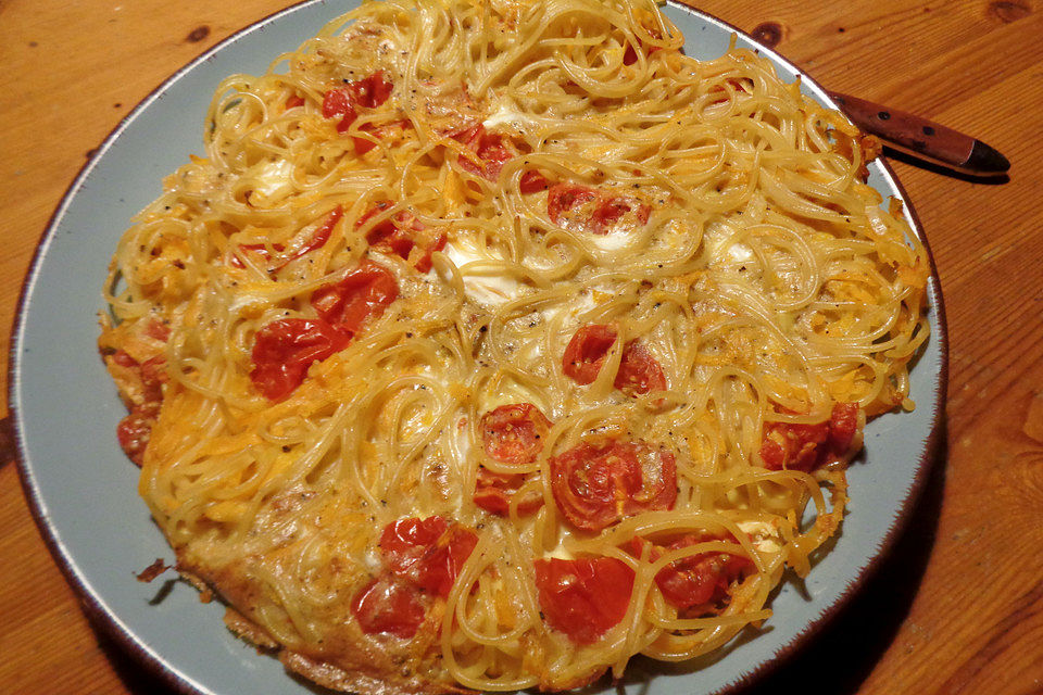 Vegetarische Kürbis-Spaghetti-Frittata