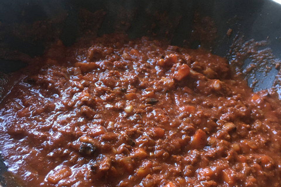 Vegane Bolognese mit Pilzen