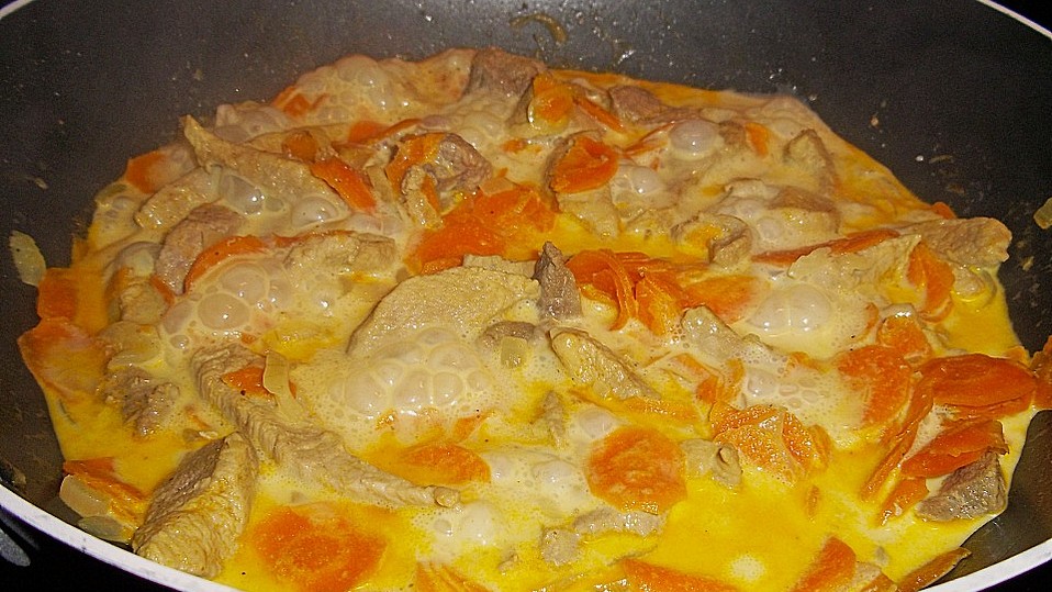 Curryfleisch mit Reis von Katzenaugen