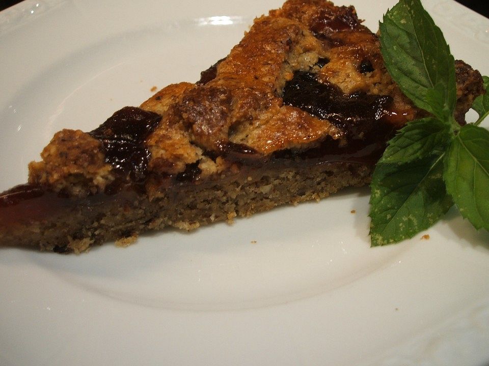 Torte Linzer Art mit Mandeln und Orangengelee von Barbabietola| Chefkoch