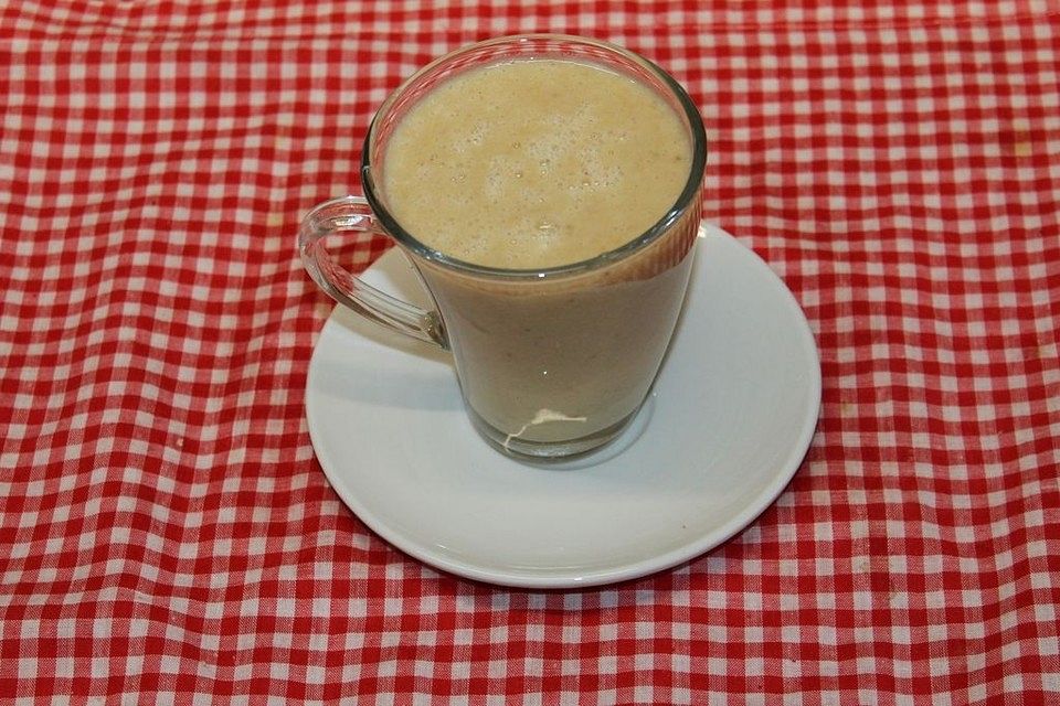 Winterlicher Bananen-Drink