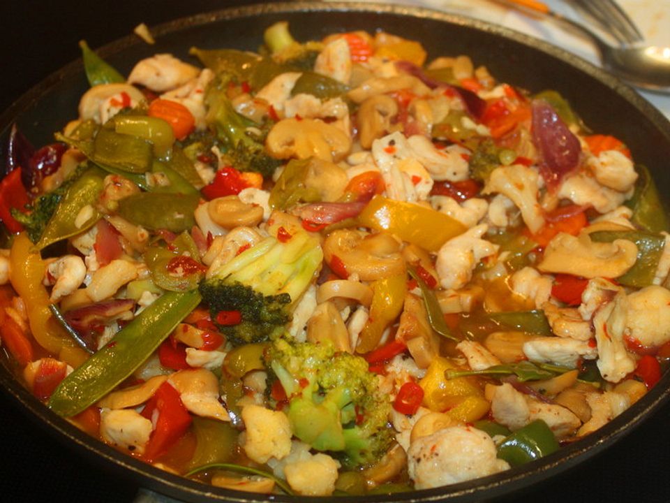 Asiatische Hühnerbrust mit Sweet-Chili-Soße von klopfheimer| Chefkoch
