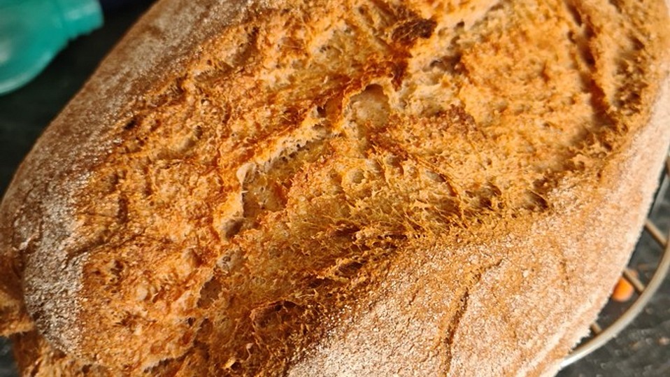 Dinkelbrot mit Vollkornmehl und Haferflocken von Chris_backt_Brot