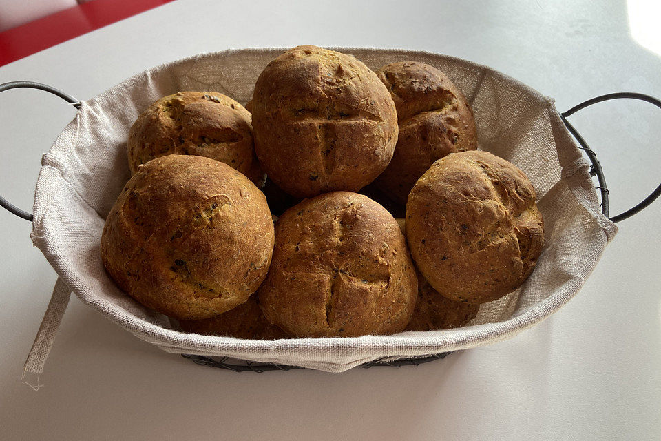 Vegane Kürbisbrötchen